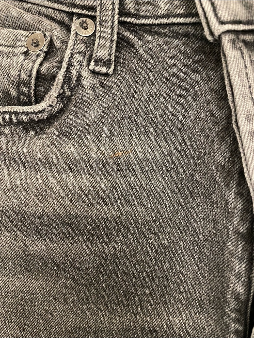 Agolde Women’s Slim Straight Washed Gray Jeans - Picture 6 of 8